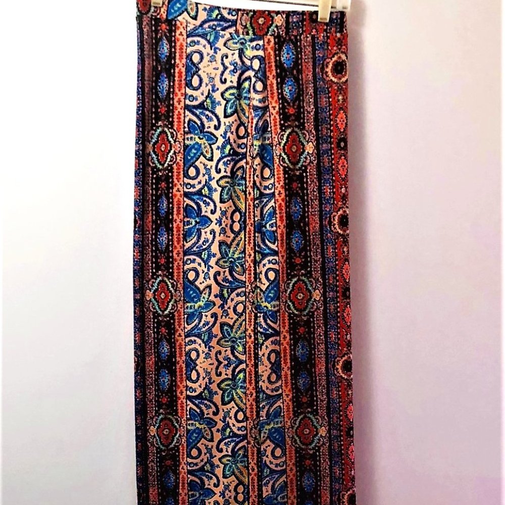 Colleen Lopez New Vista Wide Leg Pants, Paisley Print 20W (run large) - EUC